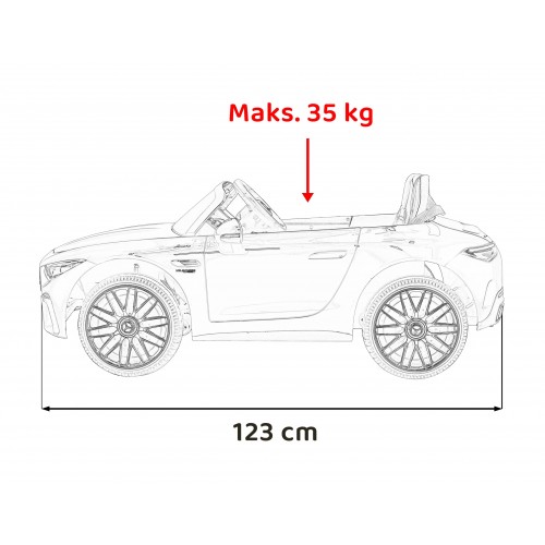 Pojazd Mercedes Benz AMG SL63 Czarny