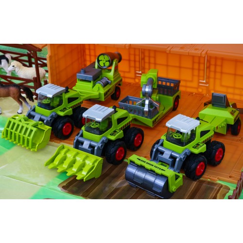 Sada pro malé farmáře pro děti 3+ Farma + Zemědělské stroje + Čísla 16 el. Život na venkově