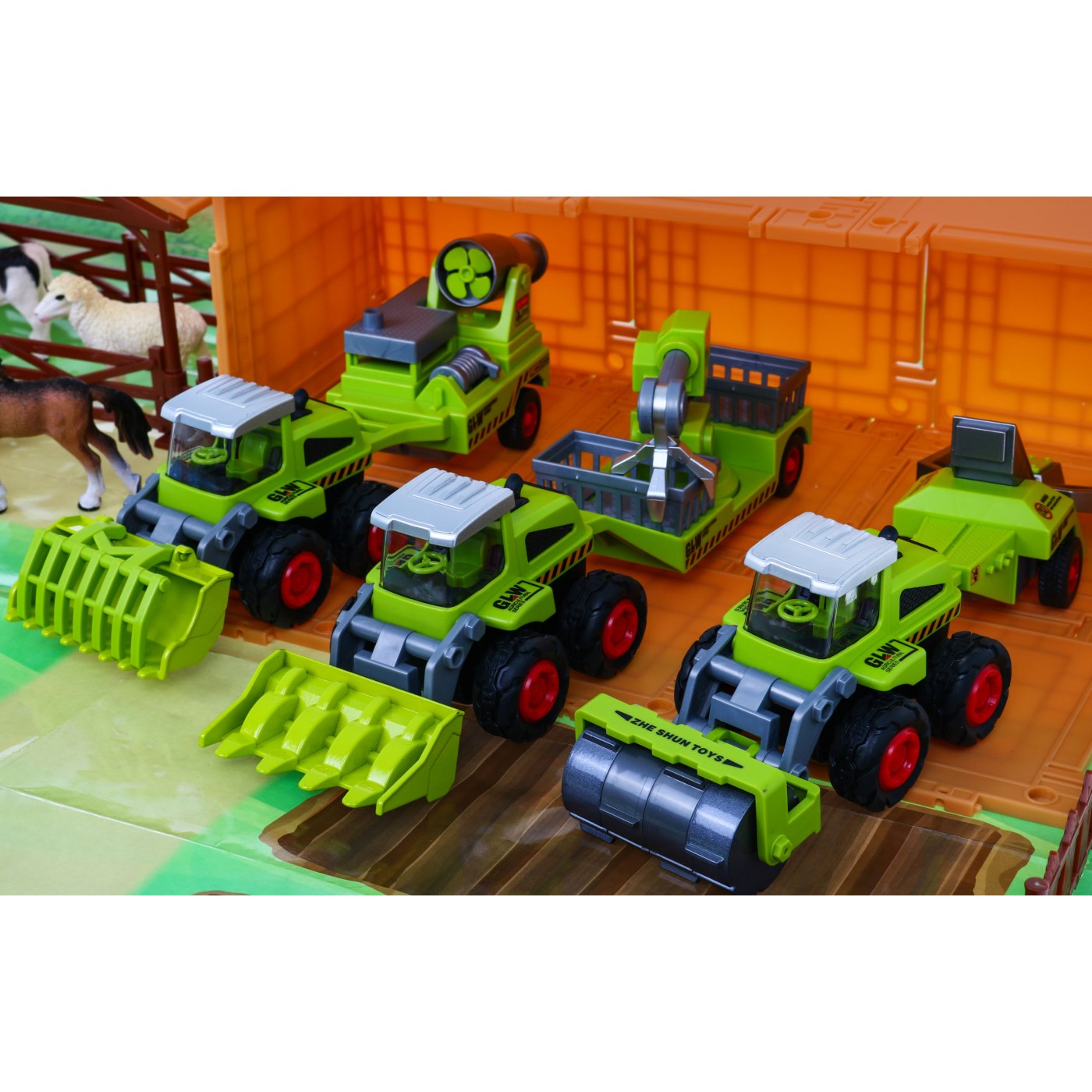 Sada pro malé farmáře pro děti 3+ Farma + Zemědělské stroje + Čísla 16 el. Život na venkově