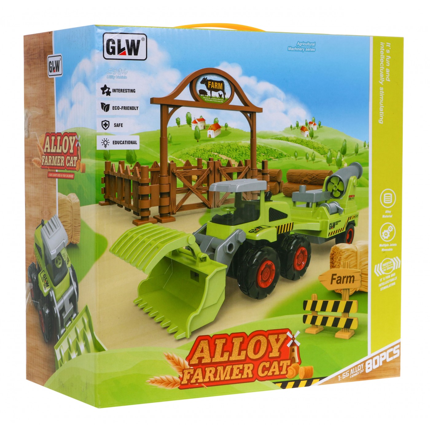 Sada pro malé farmáře pro děti 3+ Farma + Zemědělské stroje + Čísla 16 el. Život na venkově