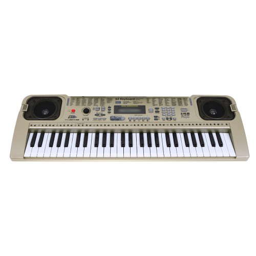 Keybord  pro děti v režimu lekce 5+ stojan na noty mikrofon - model č. 807