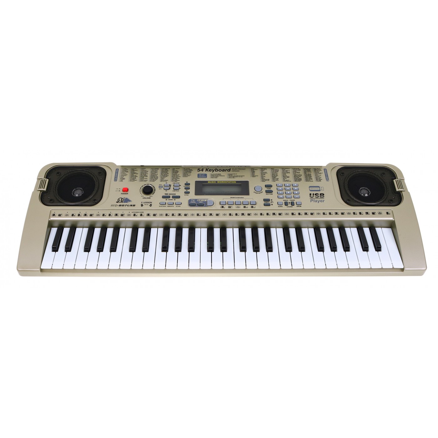 Keybord  pro děti v režimu lekce 5+ stojan na noty mikrofon - model č. 807