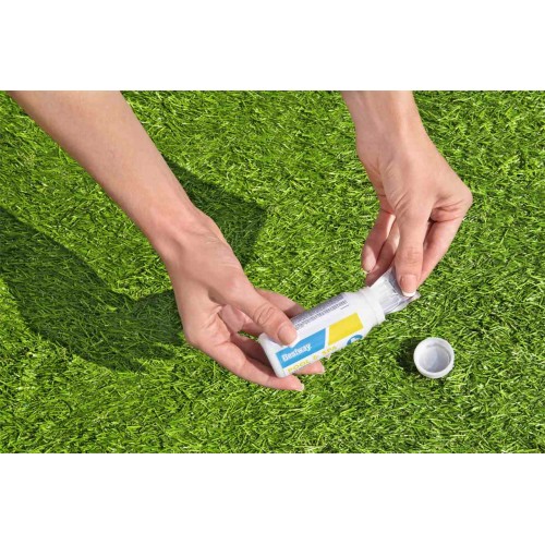 50 testovacích proužků pro bazénovou vodu BESTWAY pH + chlór + alkalita