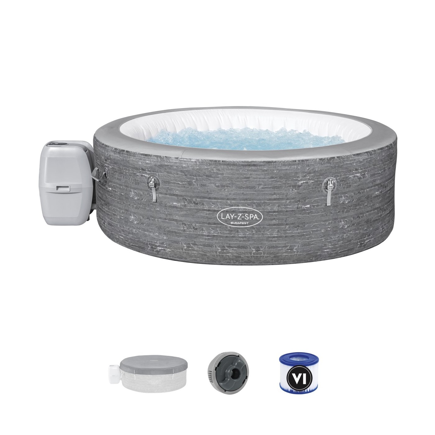 copy of Hollywood Lay-Z-Spa AirJet Home Spa BESTWAY 6místný + LED + 4 polštáře