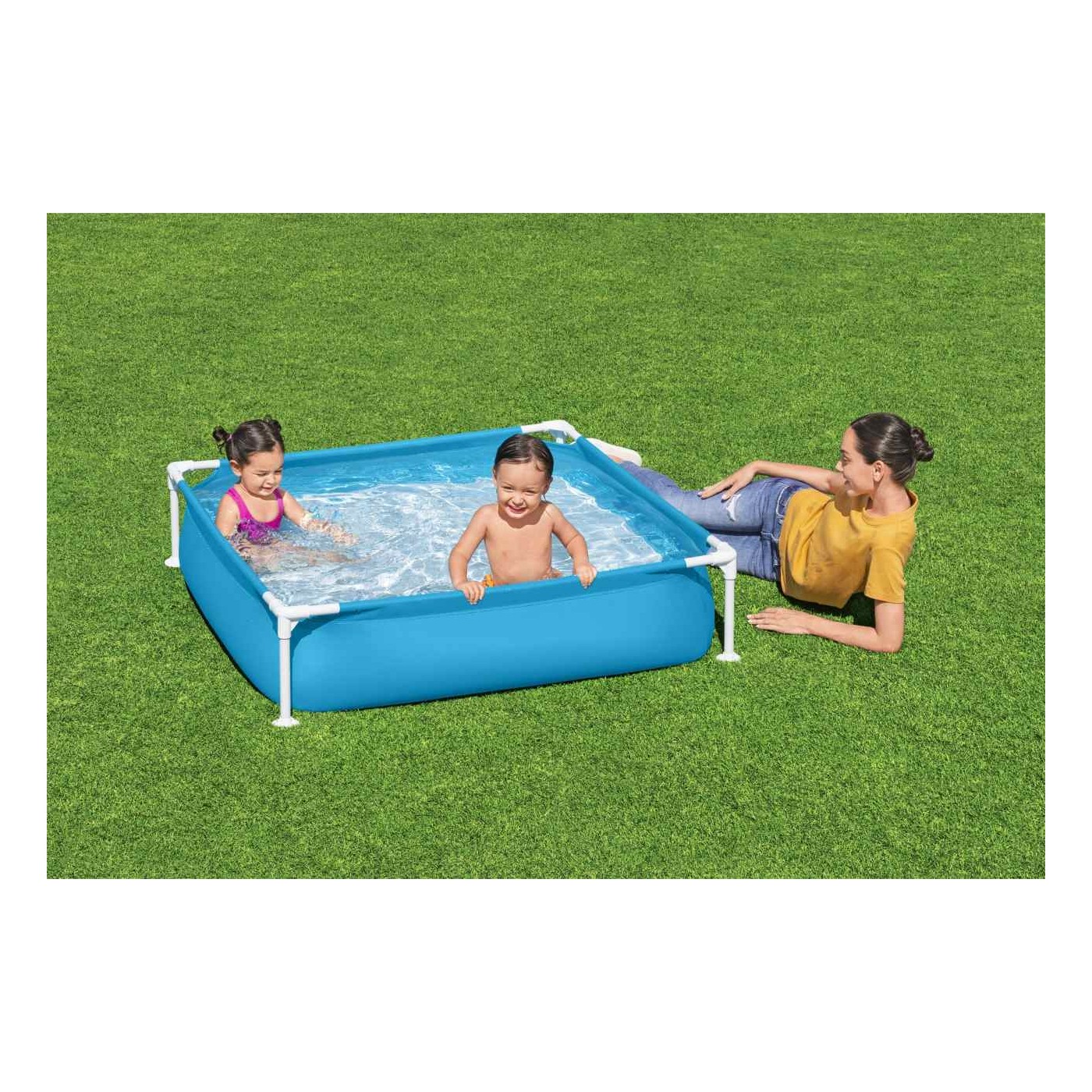 2+ Bestway Dětské Stile Bazén Zahradní čtvercový 122x122x30.5cm