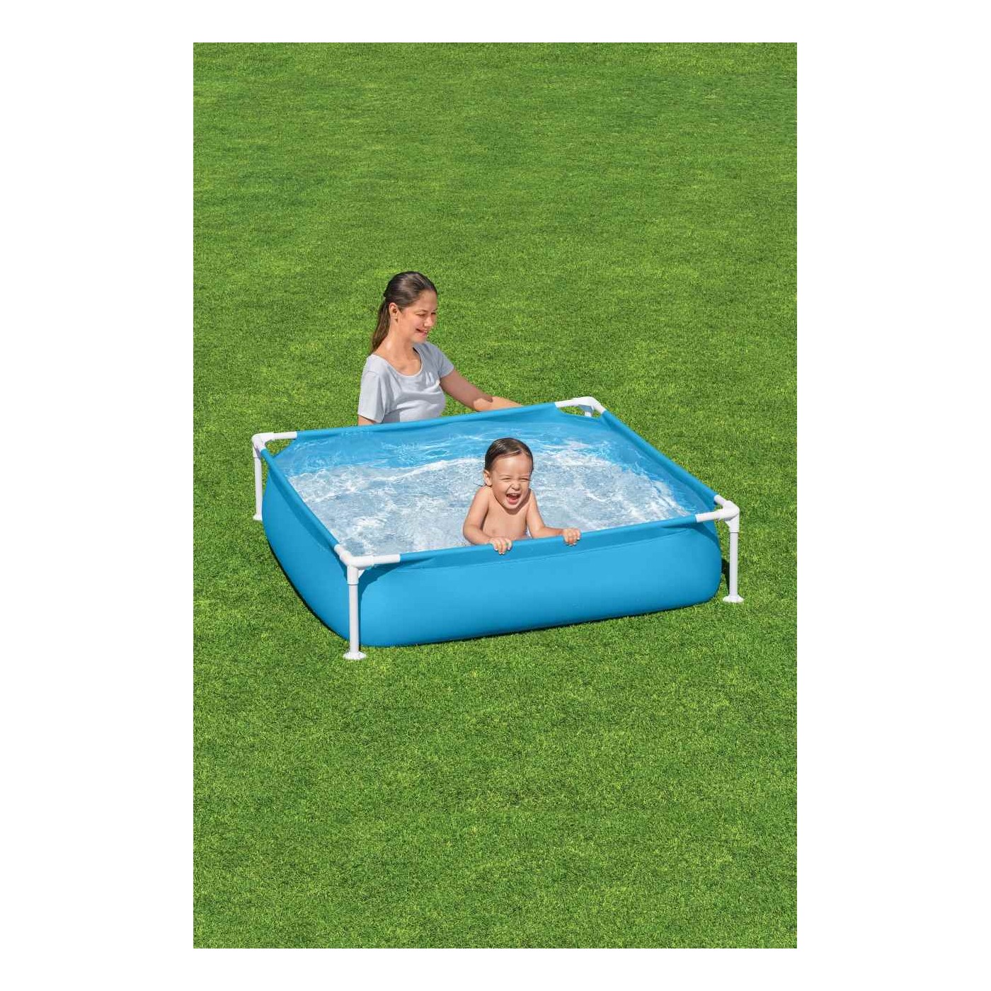 2+ Bestway Dětské Stile Bazén Zahradní čtvercový 122x122x30.5cm