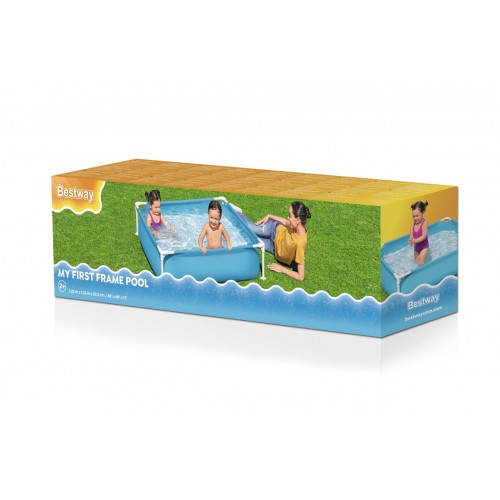 2+ Bestway Dětské Stile Bazén Zahradní čtvercový 122x122x30.5cm