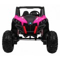 copy of Buggy SuperStar Děti Růžová 4x4 Pohon Dálkový Kufr MP3 LED Zámek Dveří
