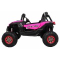 copy of Buggy SuperStar Děti Růžová 4x4 Pohon Dálkový Kufr MP3 LED Zámek Dveří