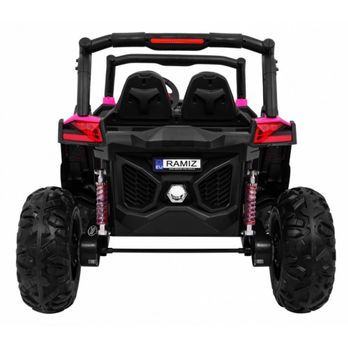 copy of Buggy SuperStar Děti Růžová 4x4 Pohon Dálkový Kufr MP3 LED Zámek Dveří