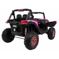 copy of Buggy SuperStar Děti Růžová 4x4 Pohon Dálkový Kufr MP3 LED Zámek Dveří
