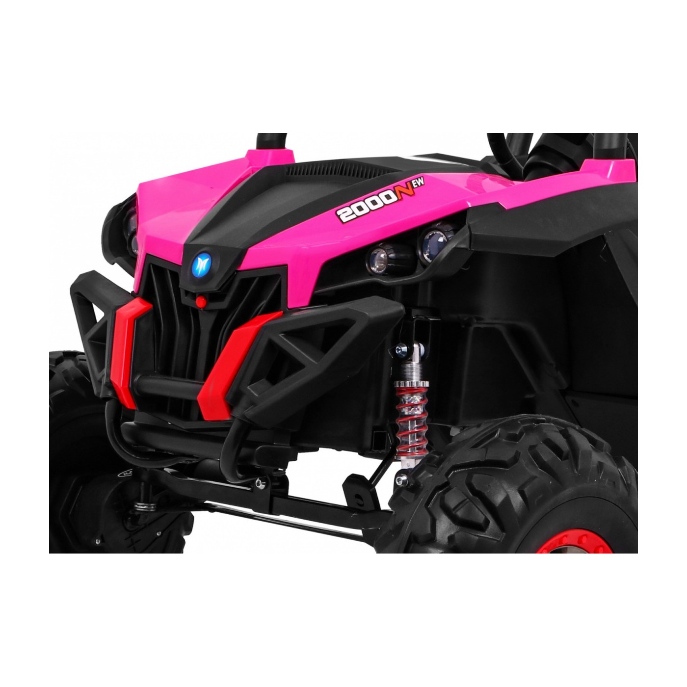 copy of Buggy SuperStar Děti Růžová 4x4 Pohon Dálkový Kufr MP3 LED Zámek Dveří