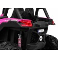 copy of Buggy SuperStar Děti Růžová 4x4 Pohon Dálkový Kufr MP3 LED Zámek Dveří