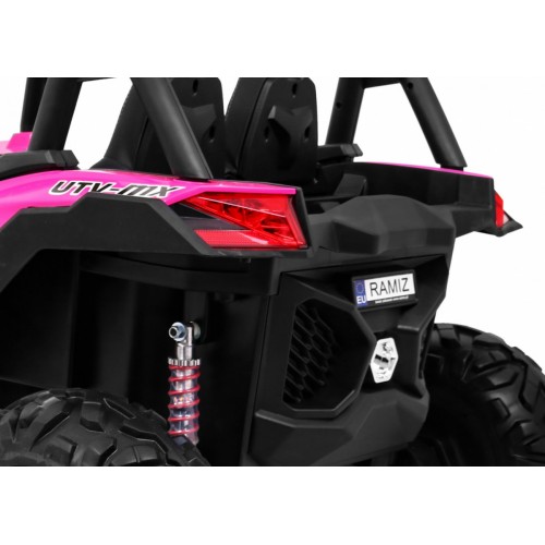 copy of Buggy SuperStar Děti Růžová 4x4 Pohon Dálkový Kufr MP3 LED Zámek Dveří