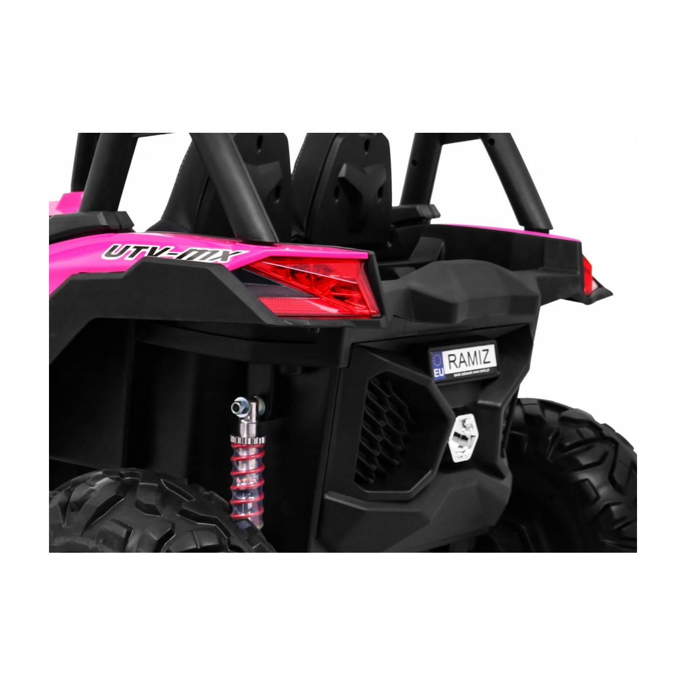 copy of Buggy SuperStar Děti Růžová 4x4 Pohon Dálkový Kufr MP3 LED Zámek Dveří
