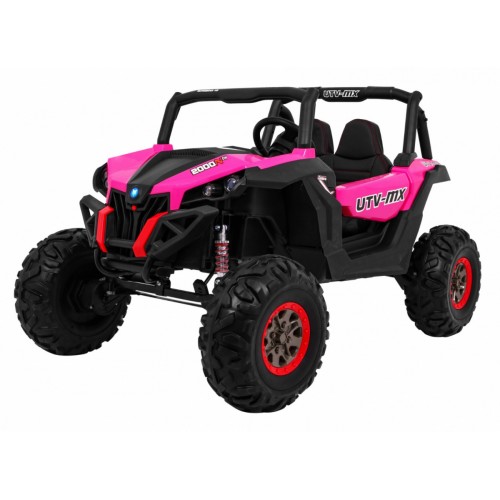 copy of Buggy SuperStar Děti Růžová 4x4 Pohon Dálkový Kufr MP3 LED Zámek Dveří