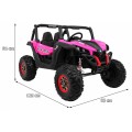copy of Buggy SuperStar Děti Růžová 4x4 Pohon Dálkový Kufr MP3 LED Zámek Dveří