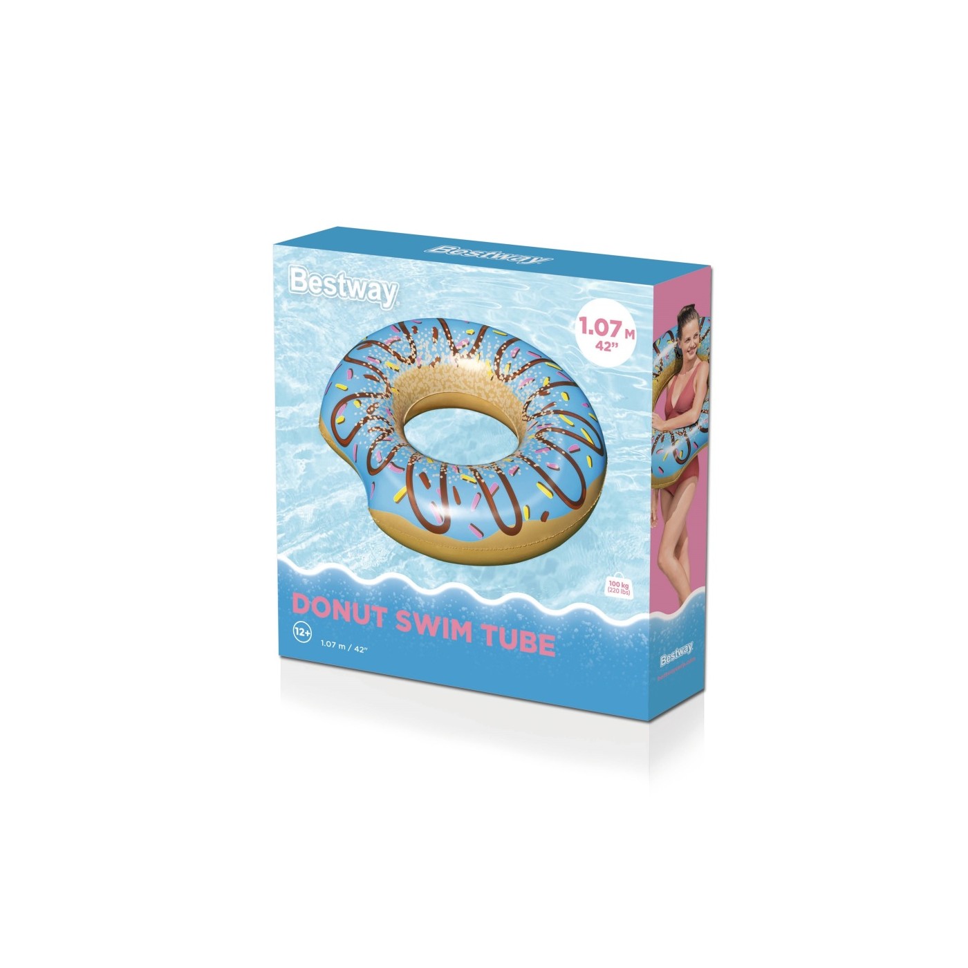 Růžoý kruh Donut BESTWAY