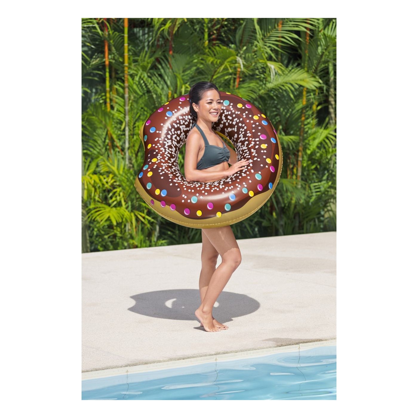 Donut BESTWAY 107cm dětský velký plavecký kolečkový vinyl