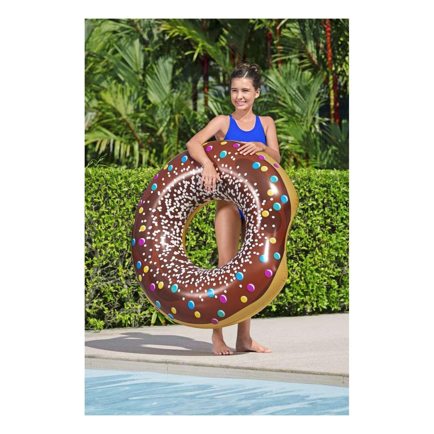 Donut BESTWAY 107cm dětský velký plavecký kolečkový vinyl