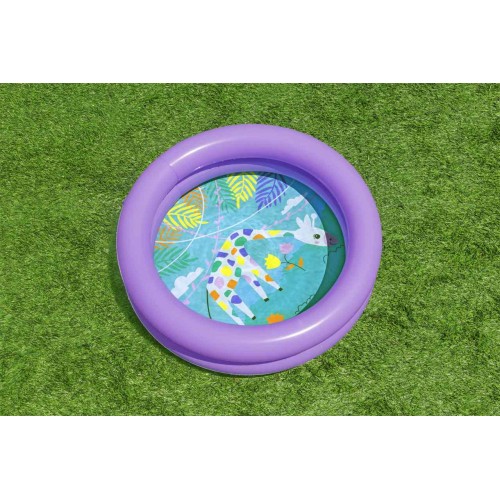 Nafukovací dětská bazénová růžová vana BESTWAY 61X15CM + opravná lišta