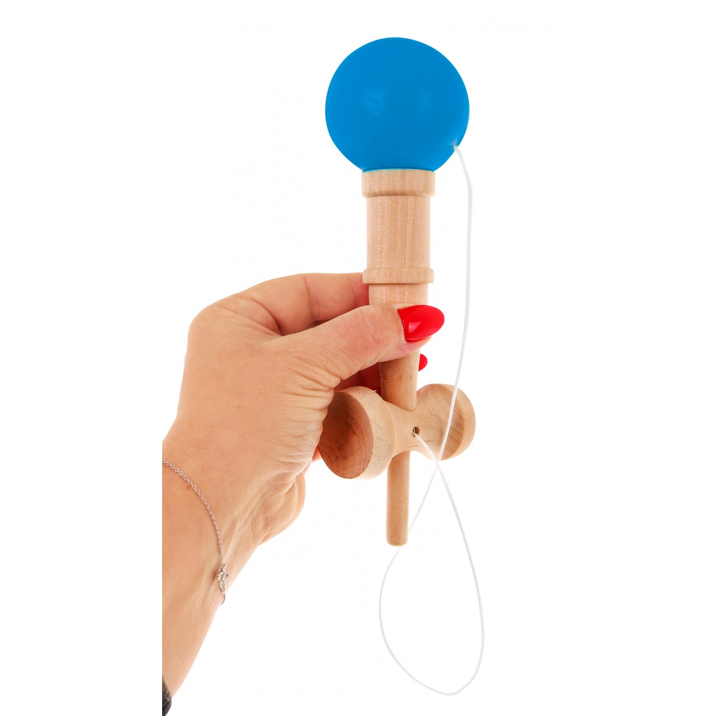 copy of Rustikální kendama hra pro děti 3+ a dospělé dřevěná hračka + zelený míč