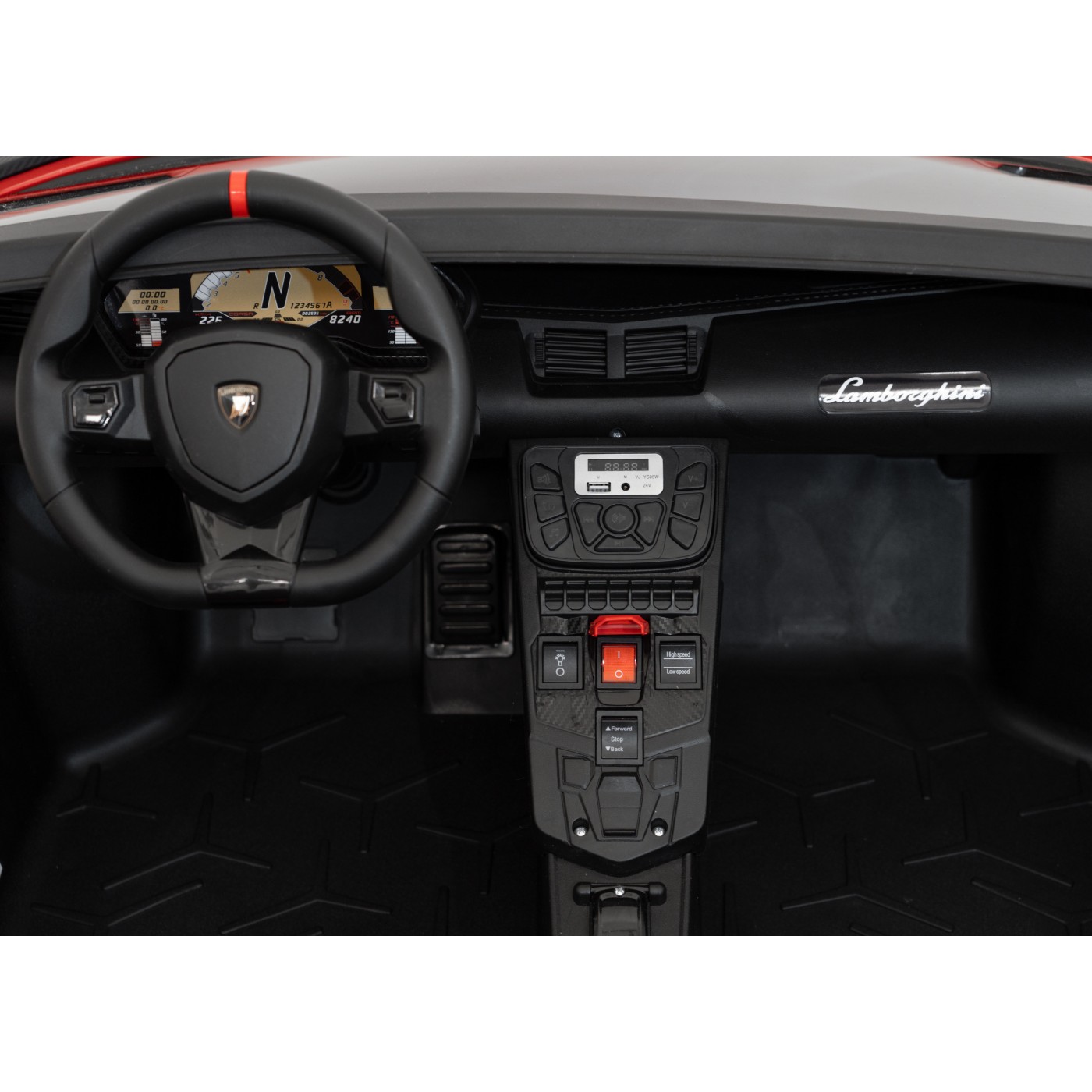 Pojazd Lamborghini Aventador SV STRONG Czerwony
