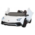 Pojazd Lamborghini Aventador SV STRONG Bialy