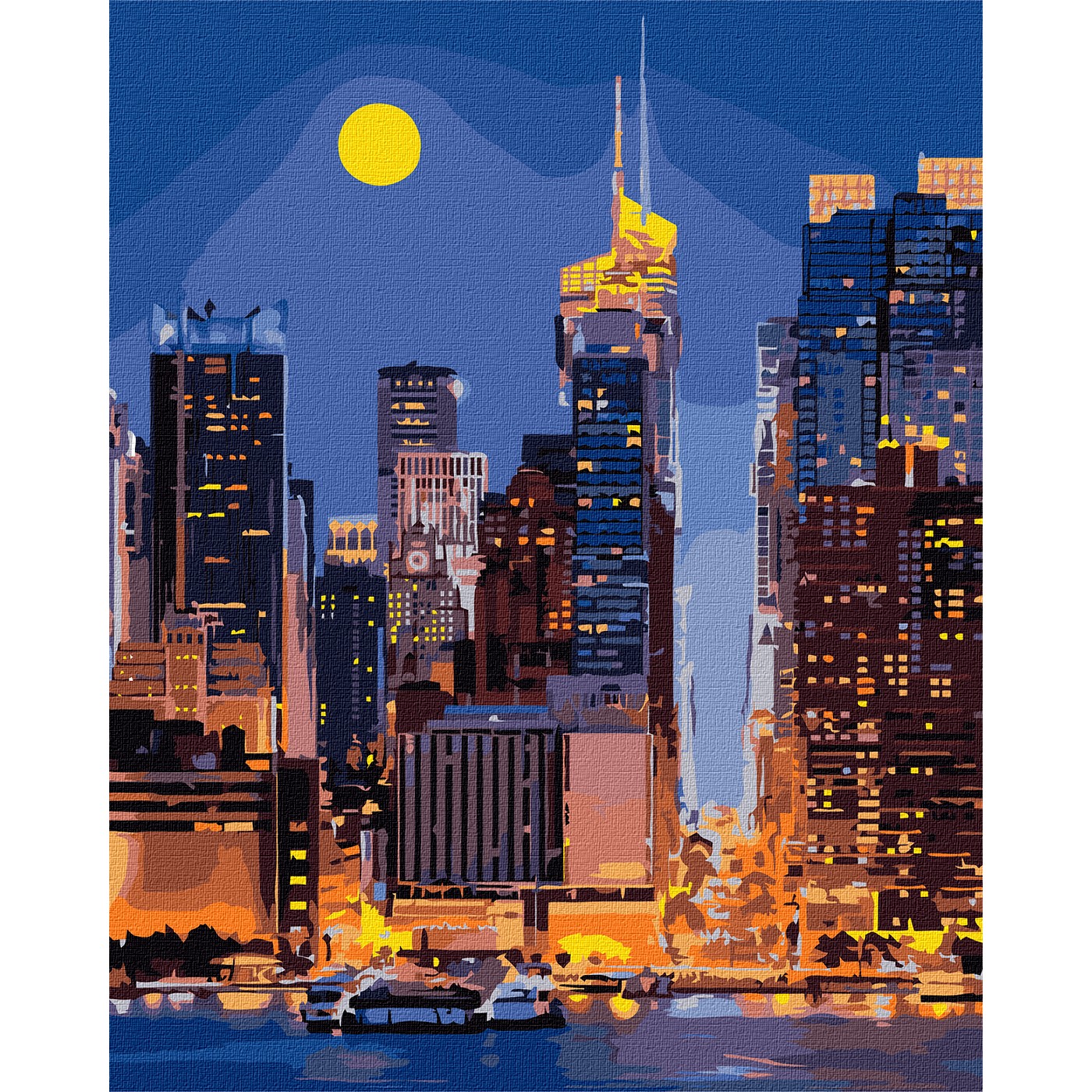 Sada malování podle čísel 40x50cm Ulice Manhattanu