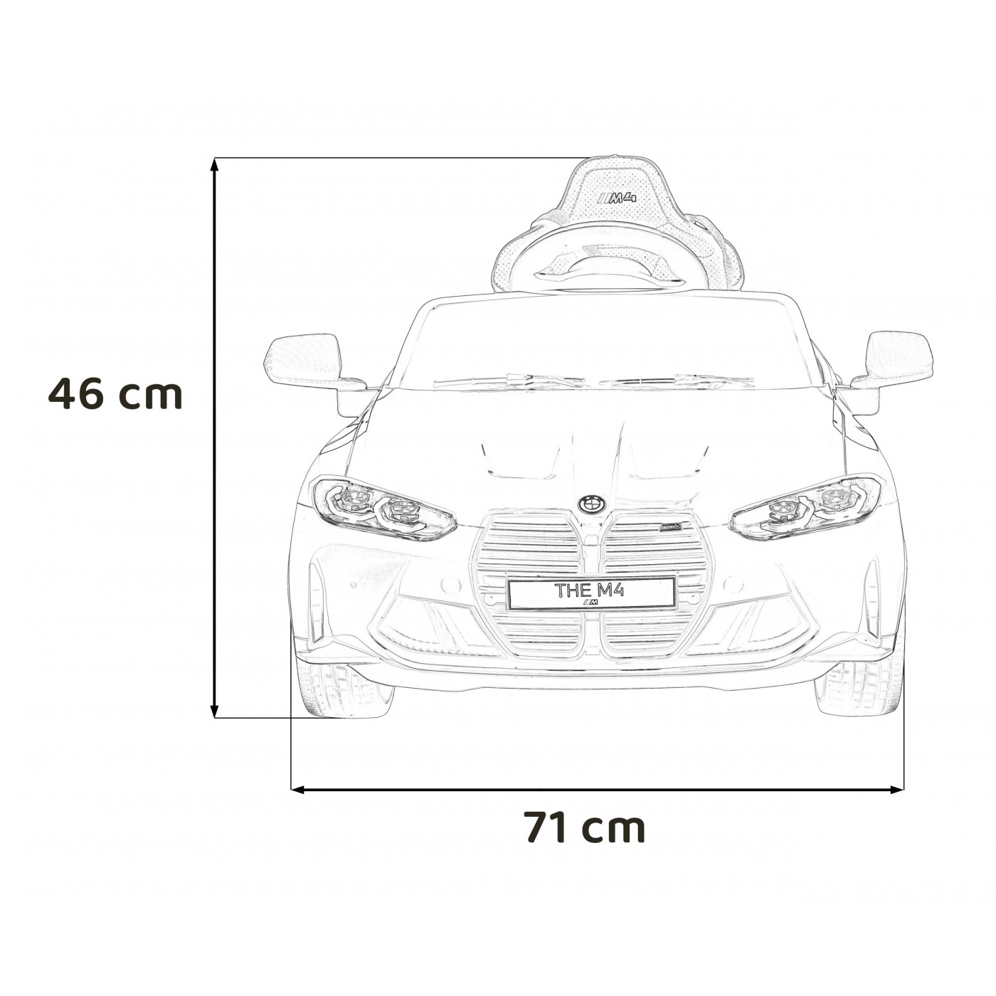 Pojazd BMW M4 Zólty