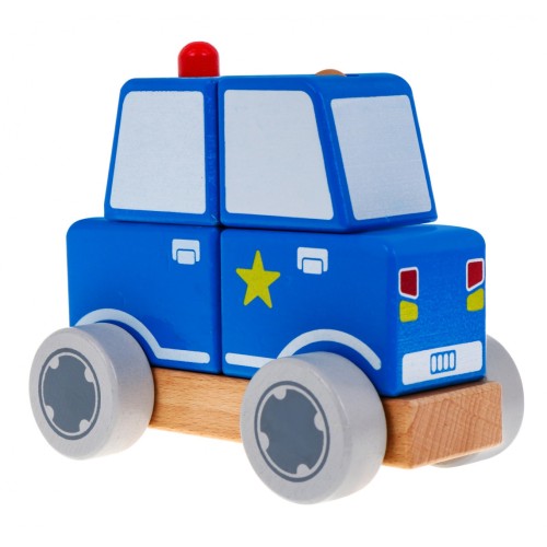 Dřevěná Autíčko Police