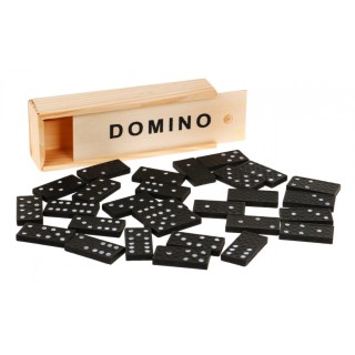 Dřevěné domino pro dospělé a děti 3+ stolní pozorovací hra