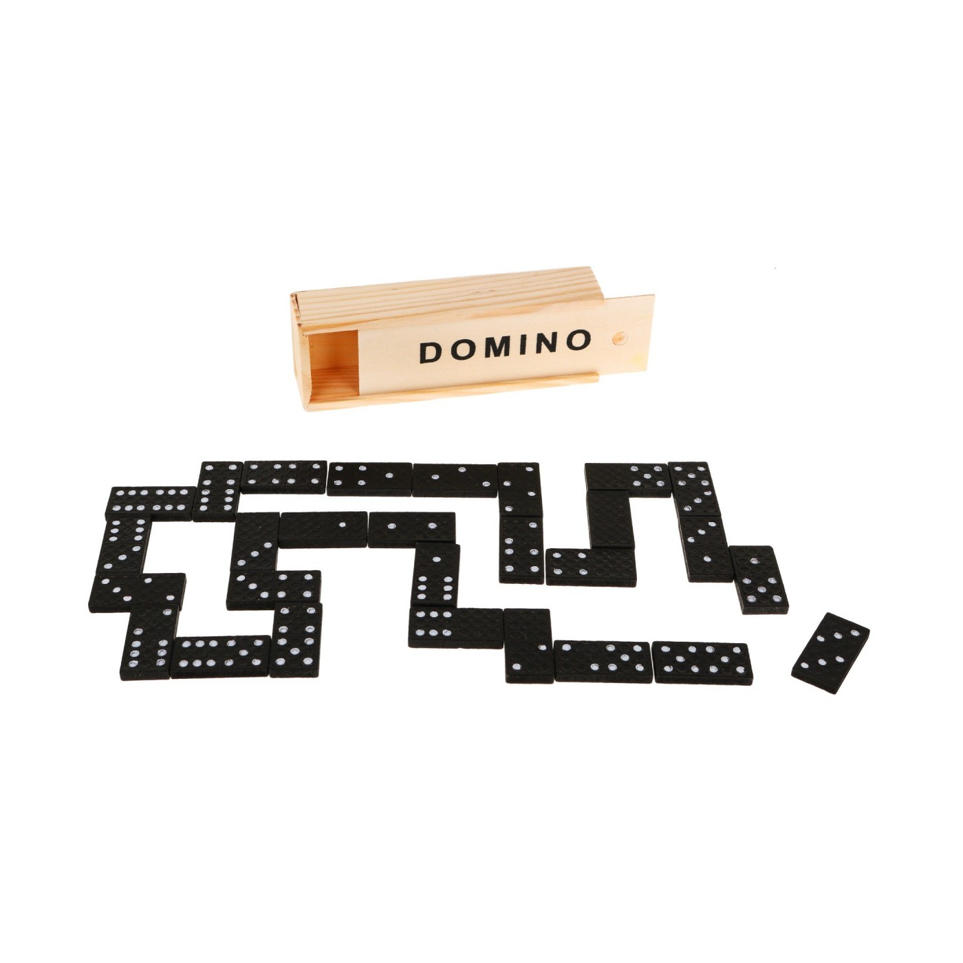 Dřevěné domino pro dospělé a děti 3+ stolní pozorovací hra