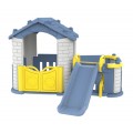 copy of Zahradní domek 3v1 pro děti červený + Skluzavka + Zahrádka s plotem