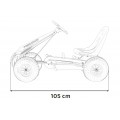 copy of Dětský pedál Air Go-kart na pedály pro děti 3+ zelená + nahuštěné pneumatiky + nastavitelné sedadlo