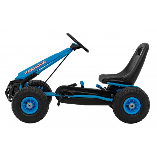 copy of Dětský pedál Air Go-kart na pedály pro děti 3+ zelená + nahuštěné pneumatiky + nastavitelné sedadlo