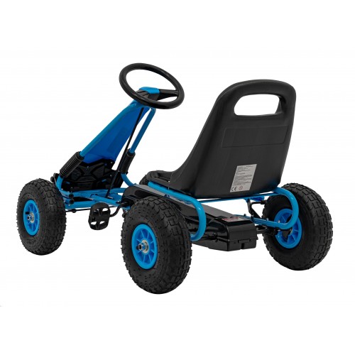 copy of Dětský pedál Air Go-kart na pedály pro děti 3+ zelená + nahuštěné pneumatiky + nastavitelné sedadlo