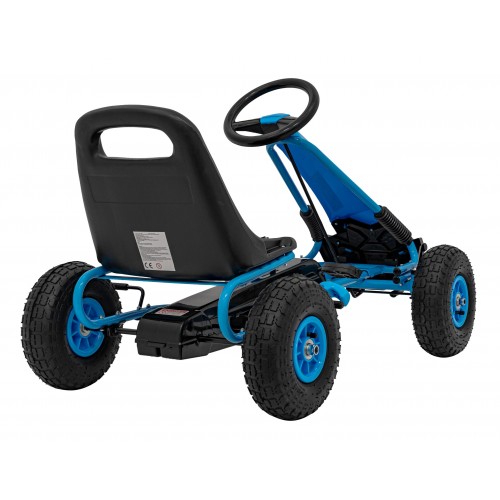 copy of Dětský pedál Air Go-kart na pedály pro děti 3+ zelená + nahuštěné pneumatiky + nastavitelné sedadlo