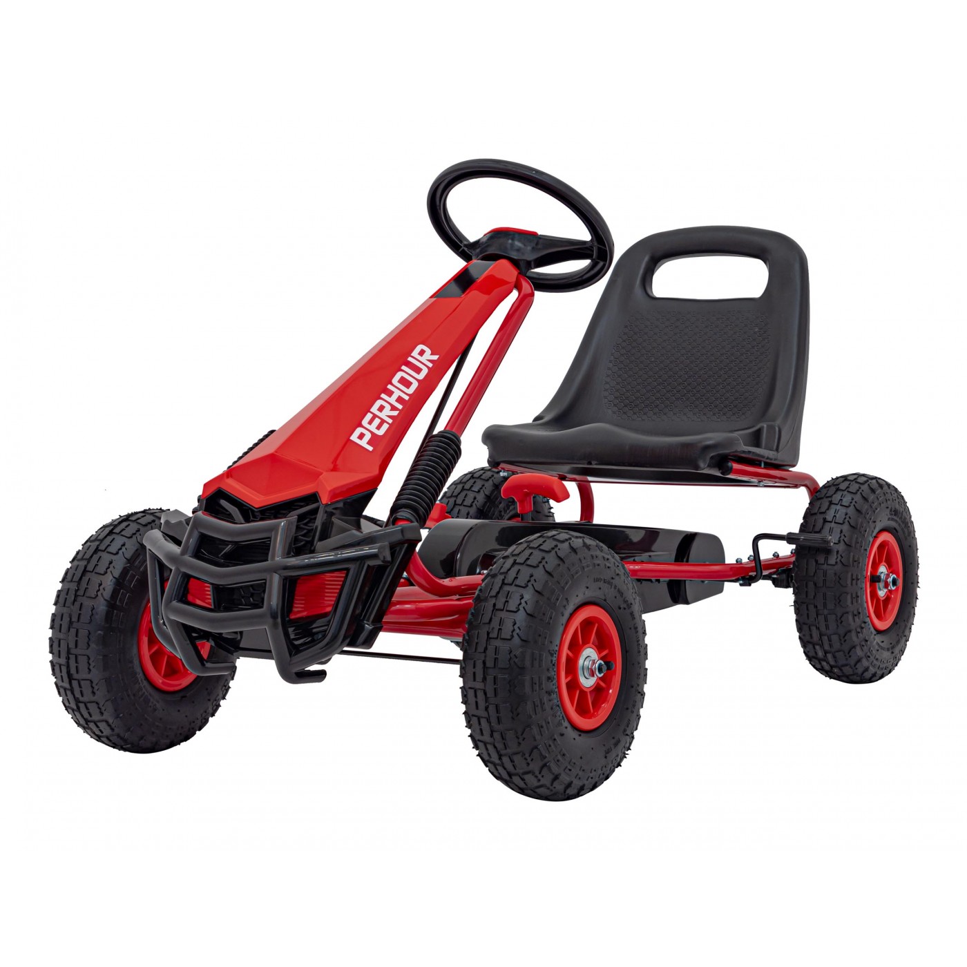 copy of Dětský pedál Air Go-kart na pedály pro děti 3+ zelená + nahuštěné pneumatiky + nastavitelné sedadlo