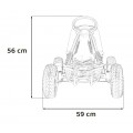 copy of Dětský pedál Air Go-kart na pedály pro děti 3+ zelená + nahuštěné pneumatiky + nastavitelné sedadlo