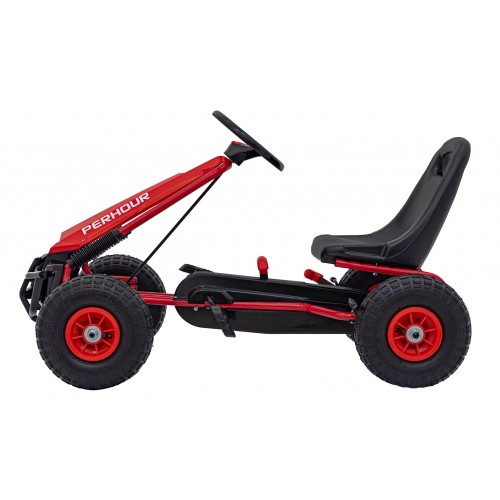 copy of Dětský pedál Air Go-kart na pedály pro děti 3+ zelená + nahuštěné pneumatiky + nastavitelné sedadlo