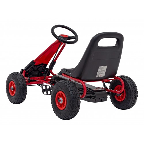 copy of Dětský pedál Air Go-kart na pedály pro děti 3+ zelená + nahuštěné pneumatiky + nastavitelné sedadlo