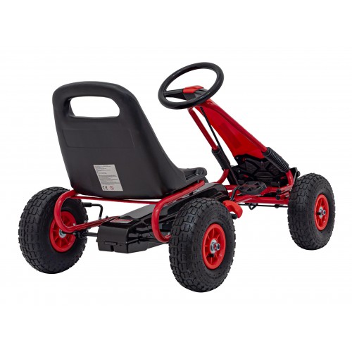 copy of Dětský pedál Air Go-kart na pedály pro děti 3+ zelená + nahuštěné pneumatiky + nastavitelné sedadlo