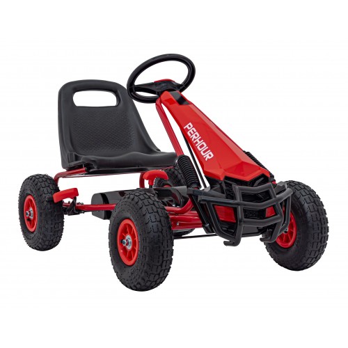 copy of Dětský pedál Air Go-kart na pedály pro děti 3+ zelená + nahuštěné pneumatiky + nastavitelné sedadlo