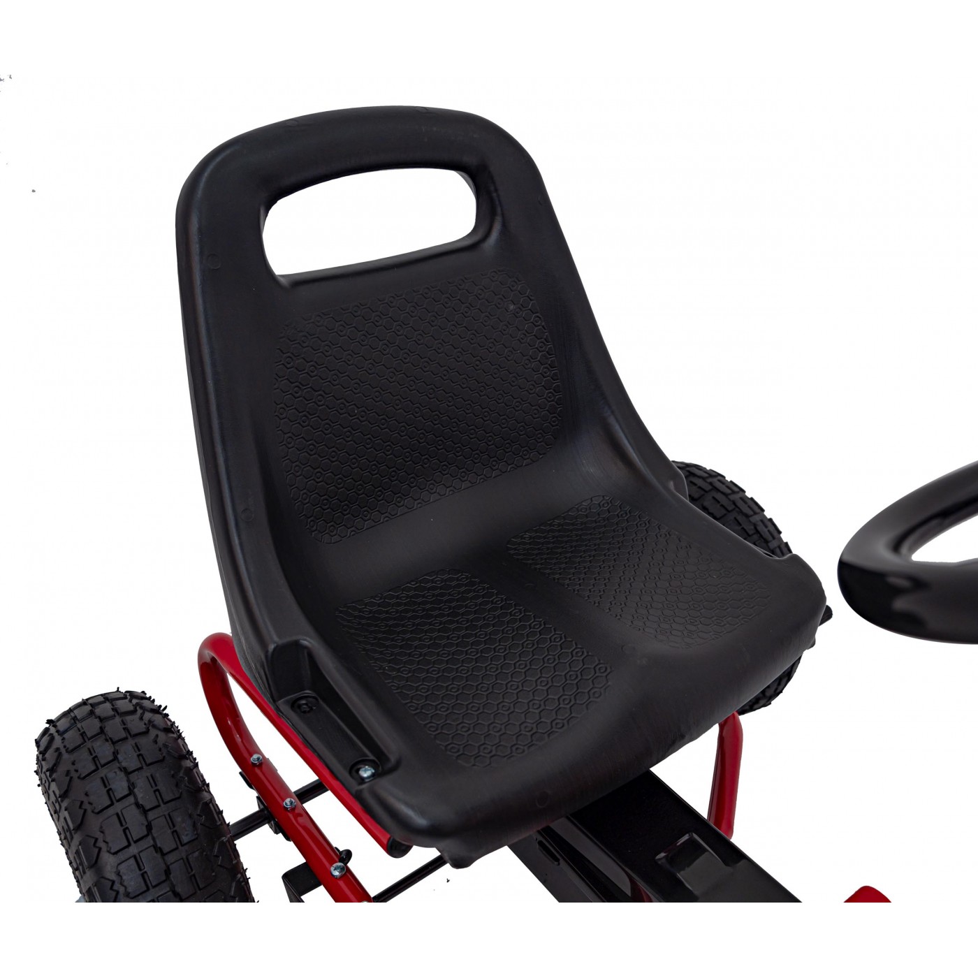 copy of Dětský pedál Air Go-kart na pedály pro děti 3+ zelená + nahuštěné pneumatiky + nastavitelné sedadlo