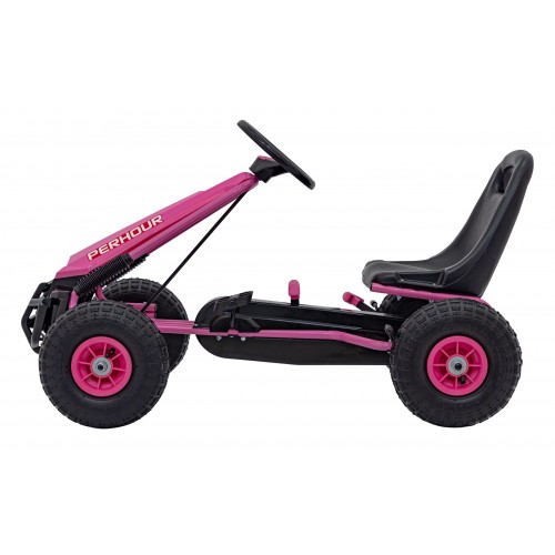 copy of Dětský pedál Air Go-kart na pedály pro děti 3+ zelená + nahuštěné pneumatiky + nastavitelné sedadlo