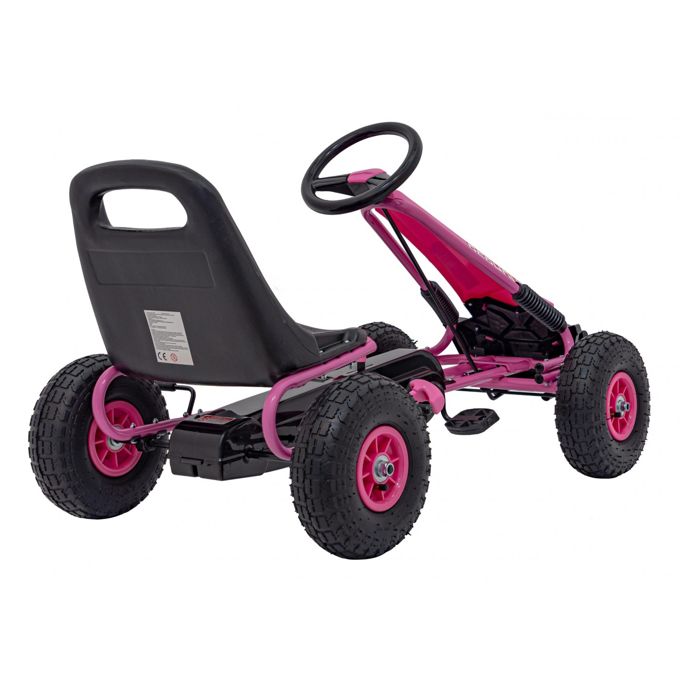 copy of Dětský pedál Air Go-kart na pedály pro děti 3+ zelená + nahuštěné pneumatiky + nastavitelné sedadlo