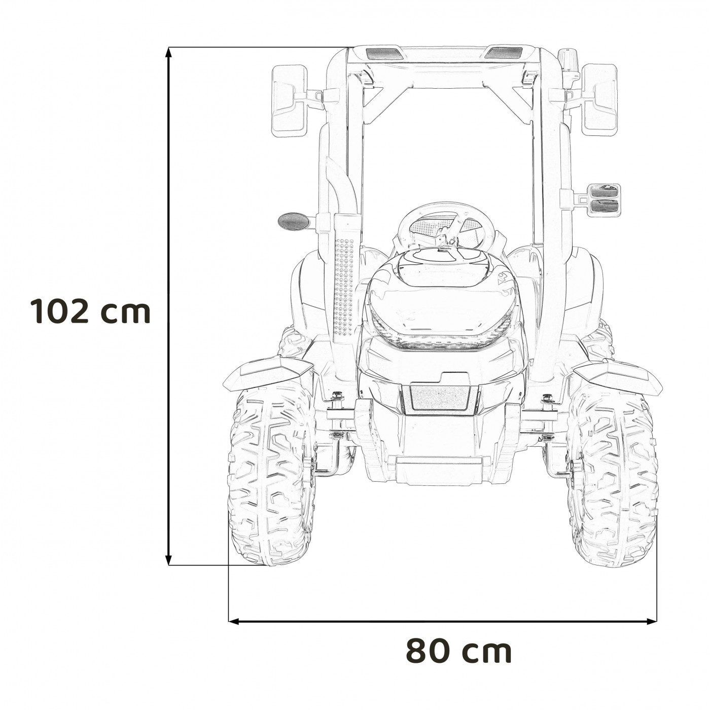 Traktor BLAST Z Przyczepka Zielony