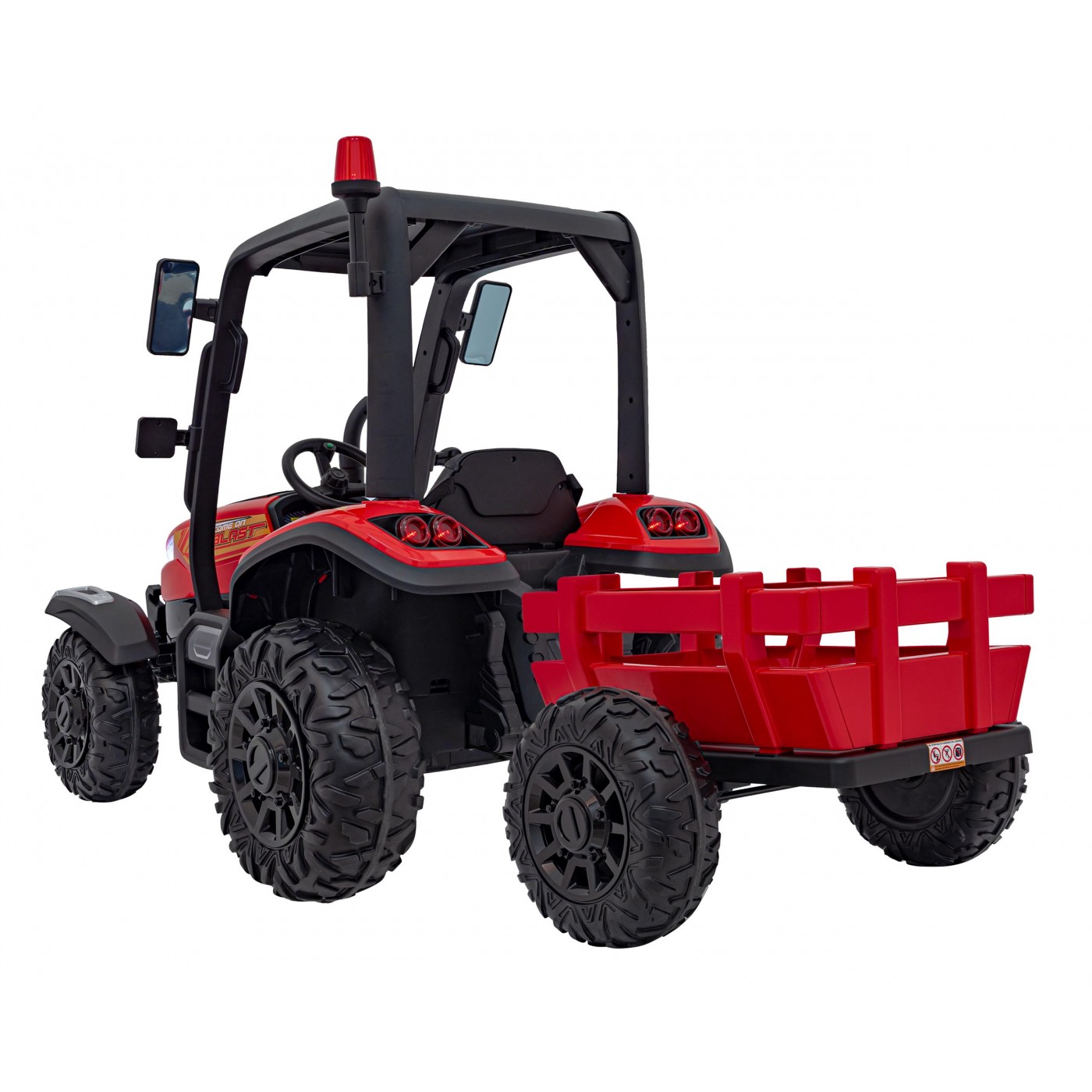 Traktor BLAST Z Przyczepka Czerwony