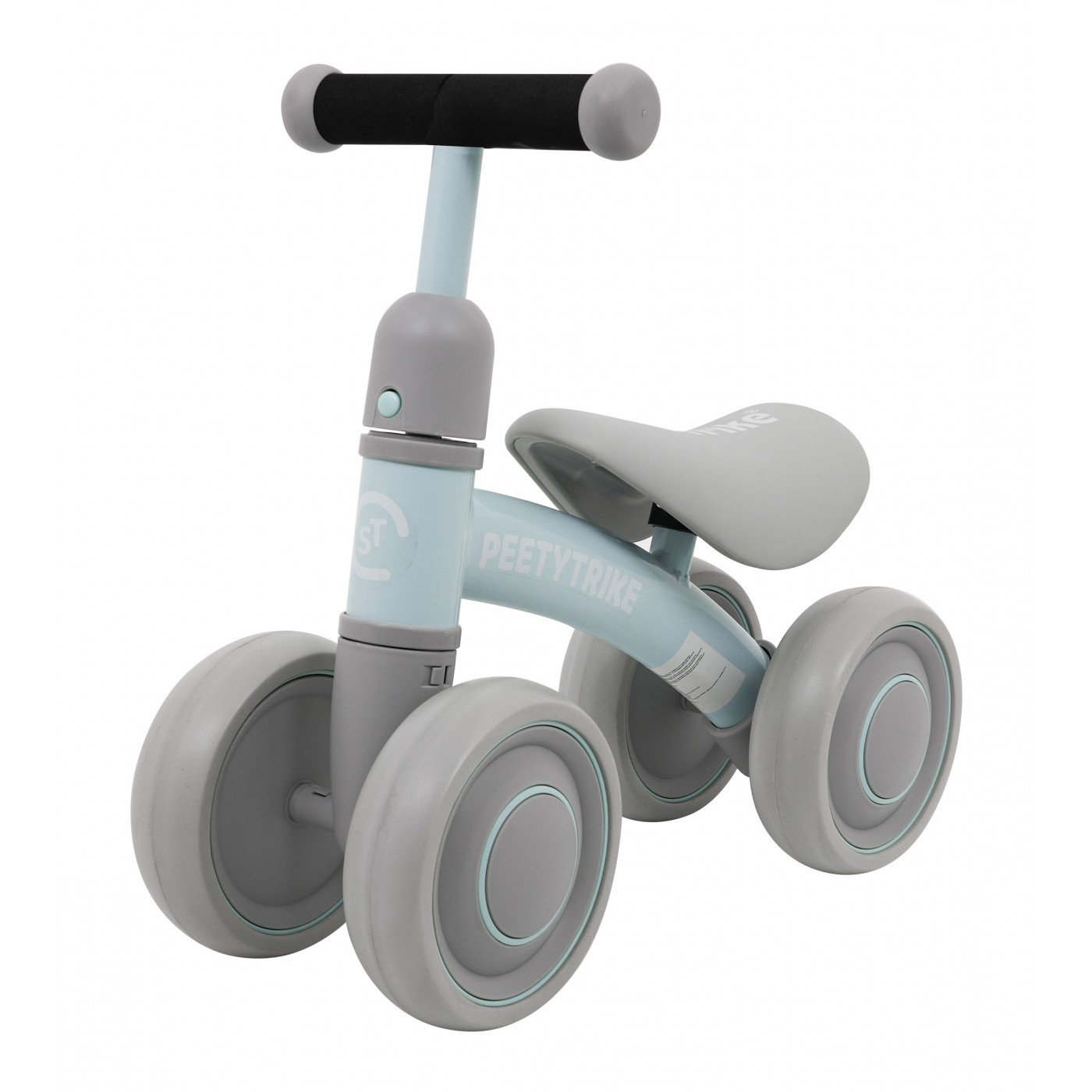 První dětské běžecké kolo PettyTrike modré 4 kola SporTrike Rider